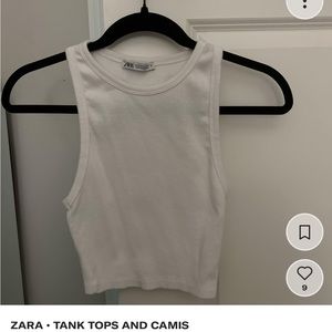 Zara white tank top